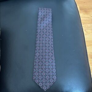 Boulevard Club Blue &  Purple & pink Patterned Men's Tie 100% Pure Silk